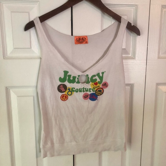 Juicy Couture Tops - Juicy Couture button print tanktop